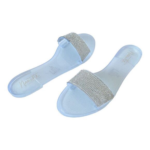 Nanette Lepore Amelie Jelly Flat Slip On Sandals Size 9 - Picture 1 of 7